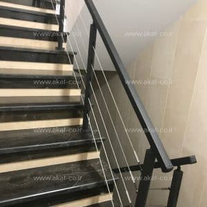 نرده کابلی آهنی ۴۰×۴۰ میلیمتر