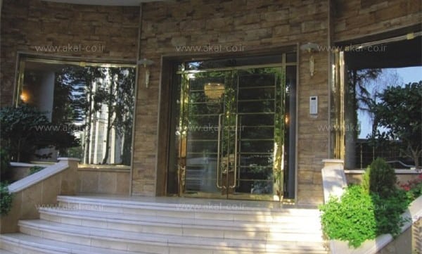 درب استیل طلایی