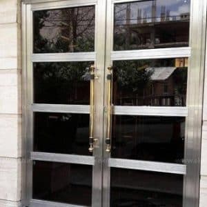 درب استیل ورودی دو لنگه