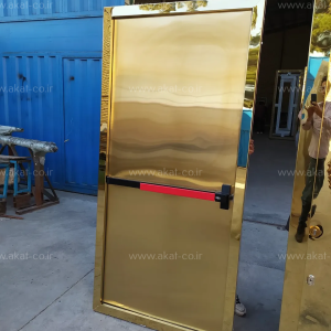 درب تمام استیل طلایی