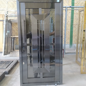 درب استیل دودی تک لنگه